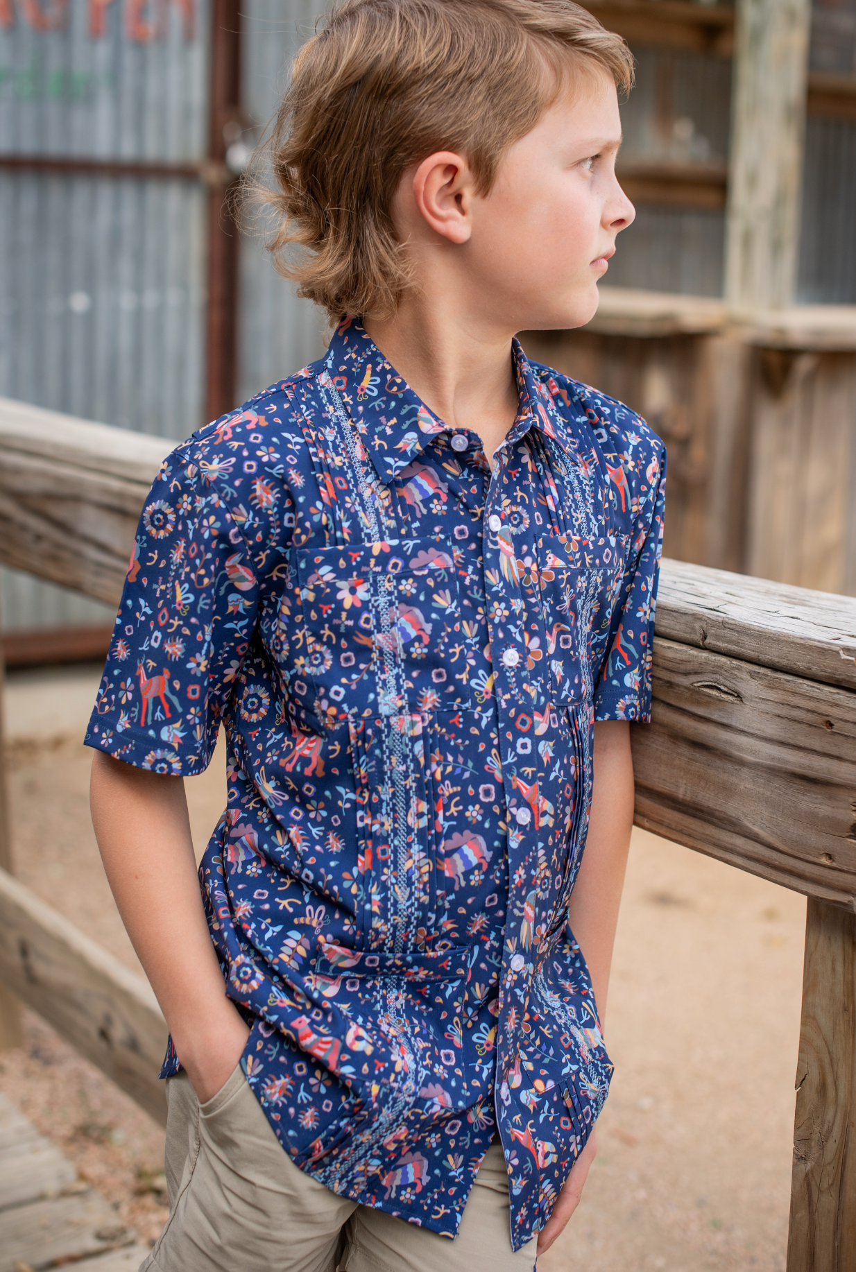 Guayabera - Fall Otomi Short Sleeve Shirt