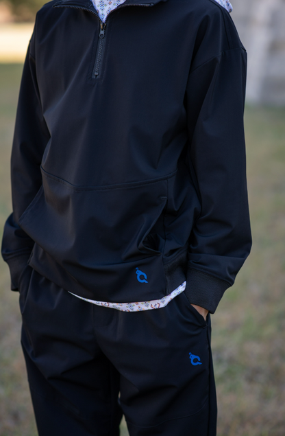 Black 1/4 Zip Performance Pullover