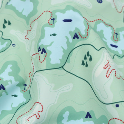 Trail Map Camo Long Sleeve Performance Tee
