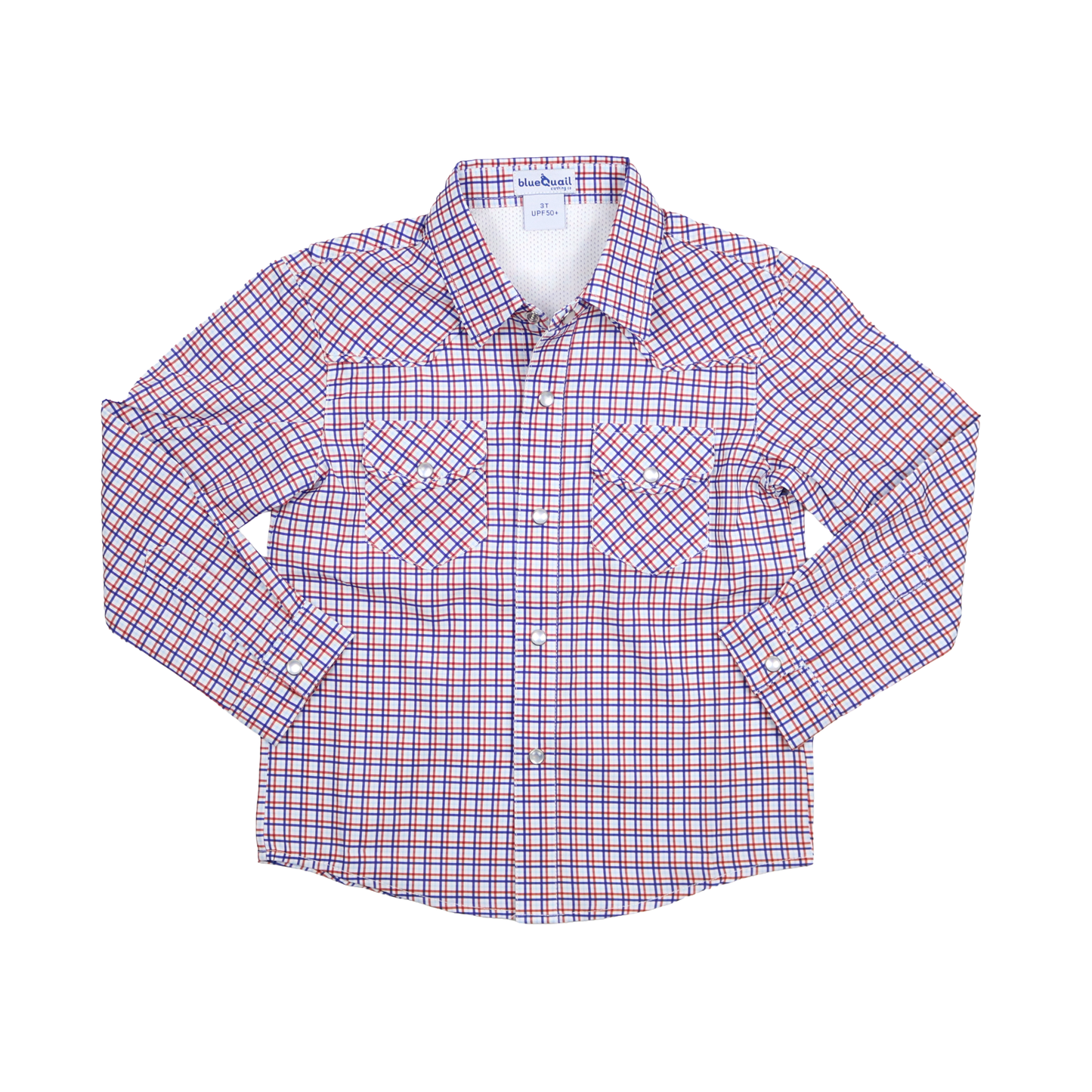 Trinity Plaid Pearl Snap Long Sleeve Shirt
