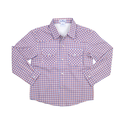 Trinity Plaid Pearl Snap Long Sleeve Shirt
