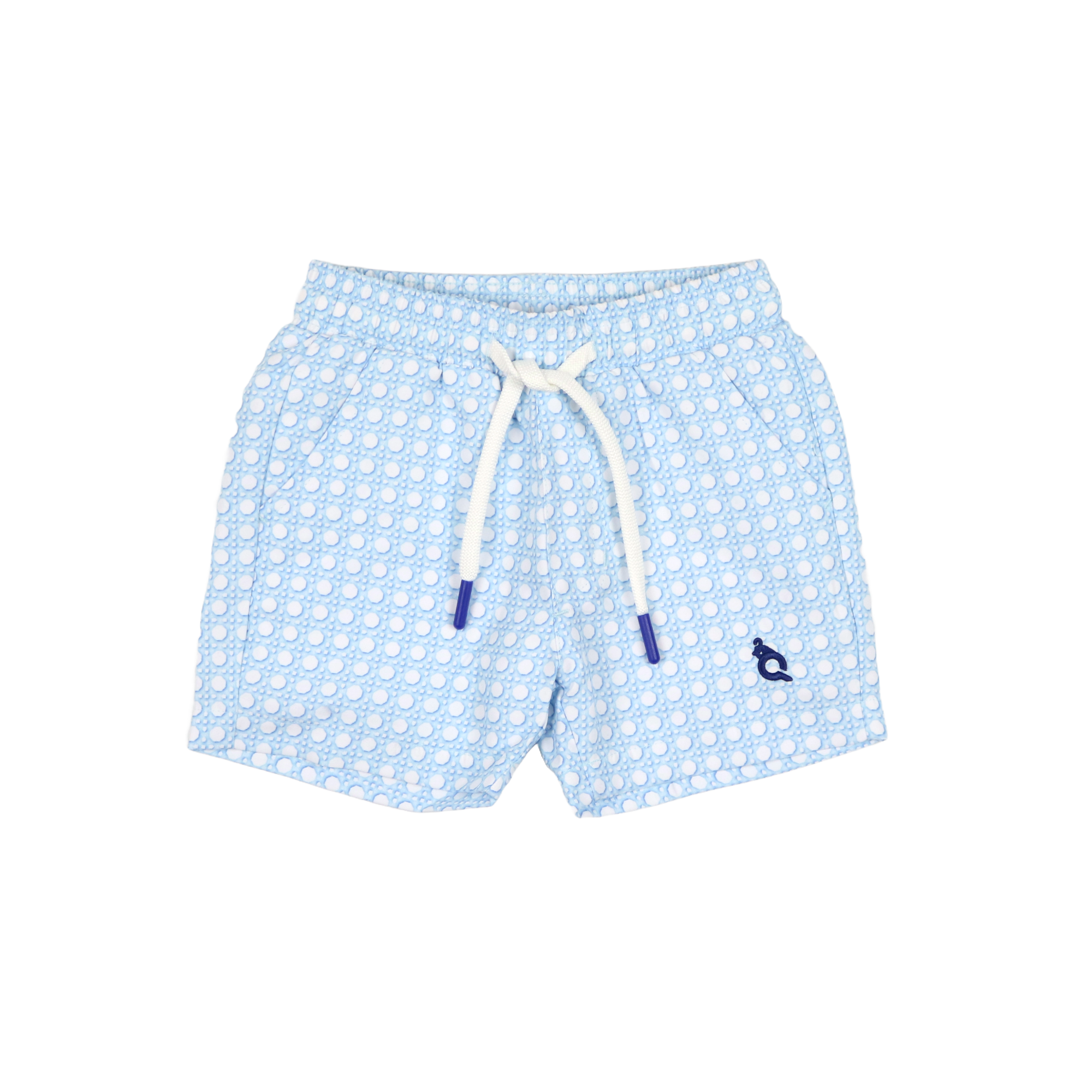 Blue Cane Lattice Swim Trunk - Everyday Collection | BlueQuail Clothing Co.