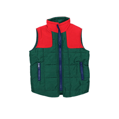 Green/Red Tattersall Vest