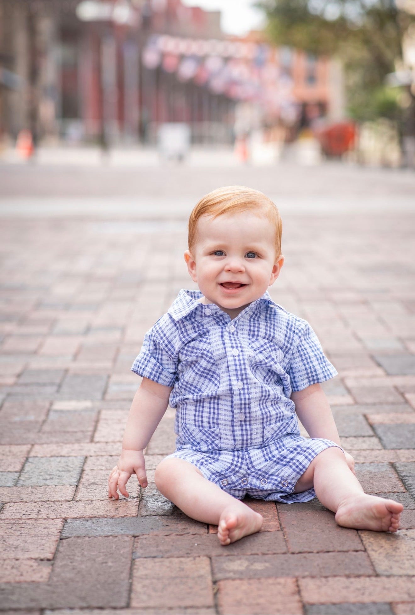 Guayabera - Deepwater Poplin Short Sleeve Romper