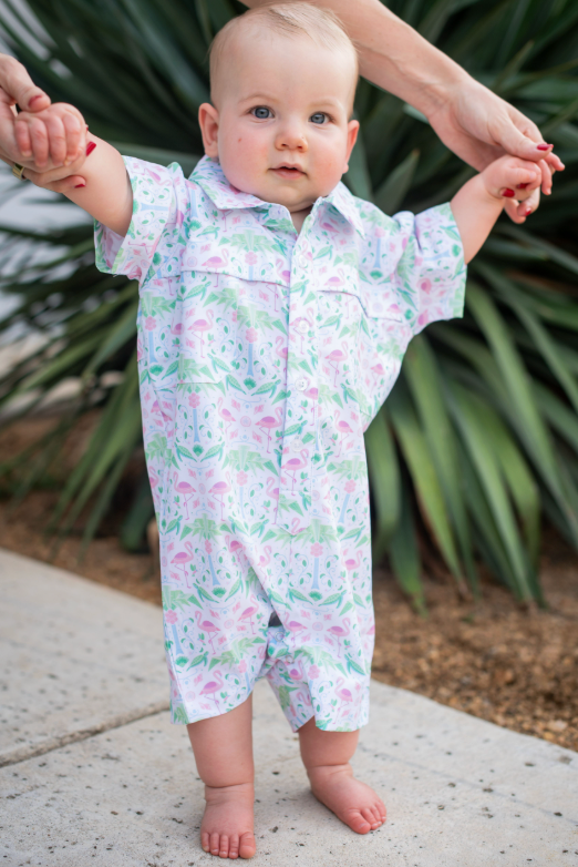 Del Mar Short Sleeve Romper