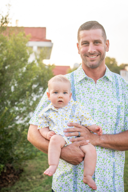 Guayabera - Lemonade Short Sleeve Romper