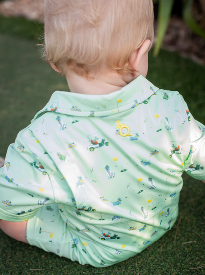 Dogwood Polo Short Sleeve Romper