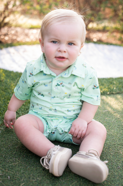 Dogwood Polo Short Sleeve Romper