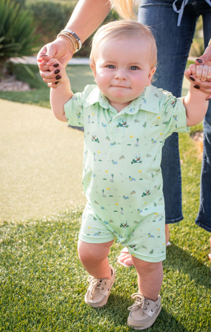 Dogwood Polo Short Sleeve Romper