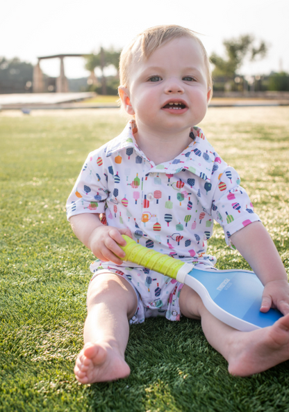 Pickleball Polo Short Sleeve Romper
