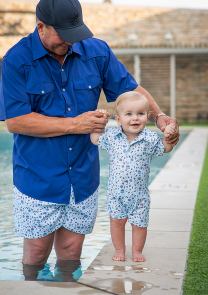 Stars & Stripes Polo Short Sleeve Romper