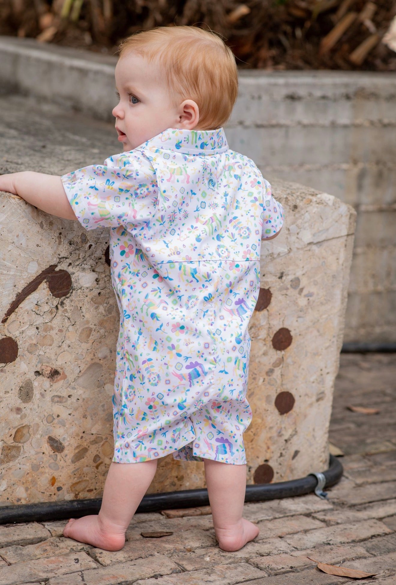 Guayabera - Spring Otomi Short Sleeve Romper