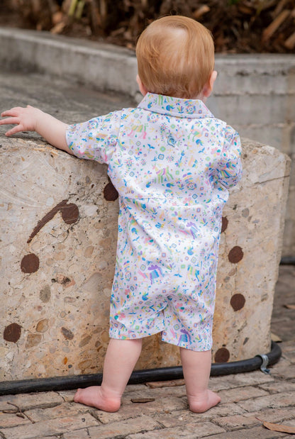 Guayabera - Spring Otomi Short Sleeve Romper