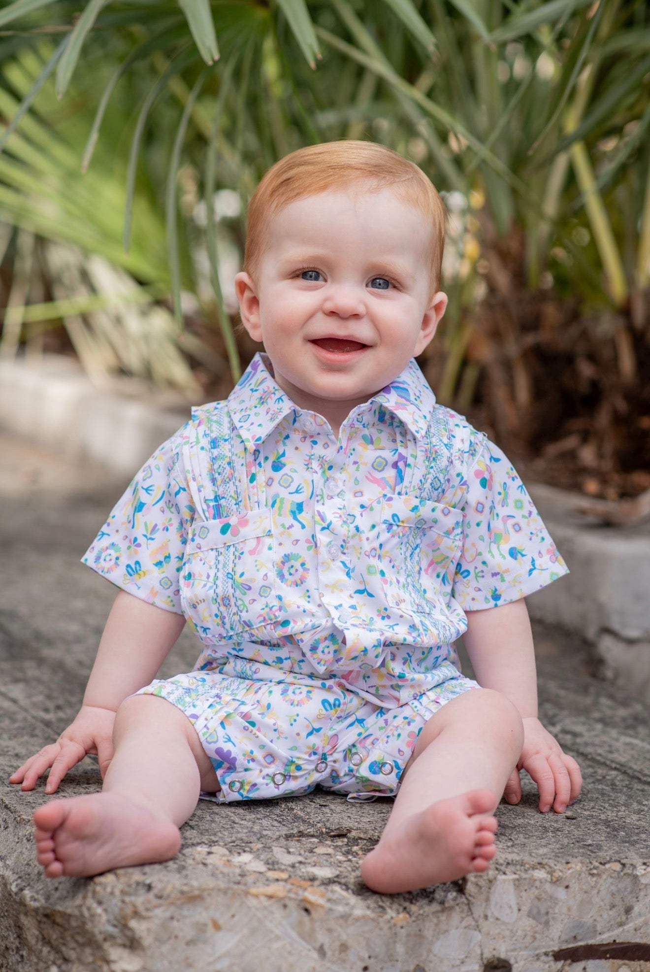 Guayabera - Spring Otomi Short Sleeve Romper