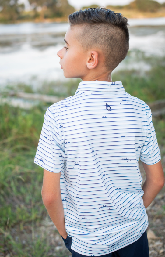 Gone Fishin' Polo Short Sleeve Shirt