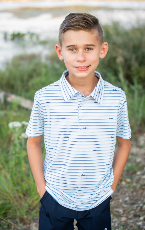 Gone Fishin' Polo Short Sleeve Shirt