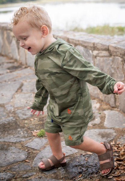 Classic Camo Green Lightweight Performance Hoodie