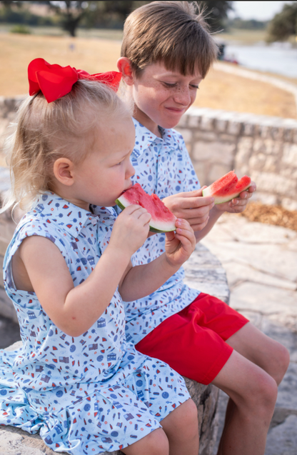 Stars & Stripes Polo Short Sleeve Shirt
