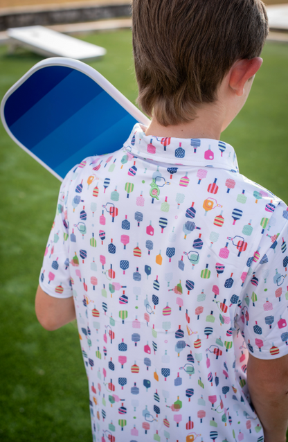 Pickleball Polo Short Sleeve Shirt
