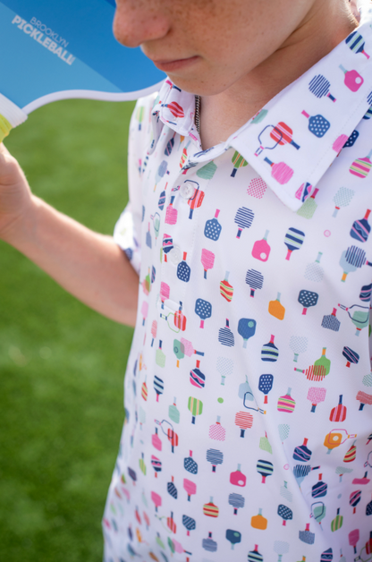 Pickleball Polo Short Sleeve Shirt