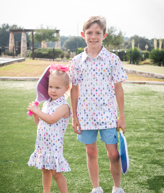 Pickleball Polo Short Sleeve Shirt