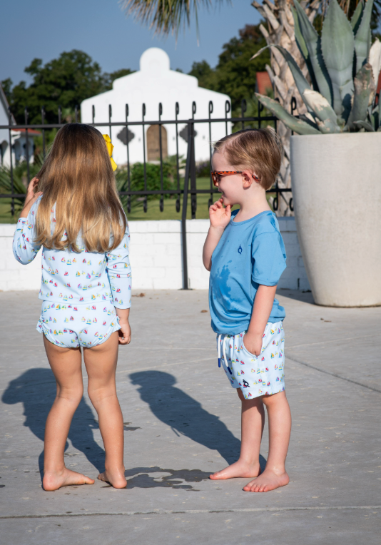 Boat Race Girls' Swimsuit