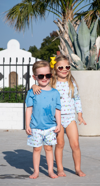 Boat Race Girls' Swimsuit