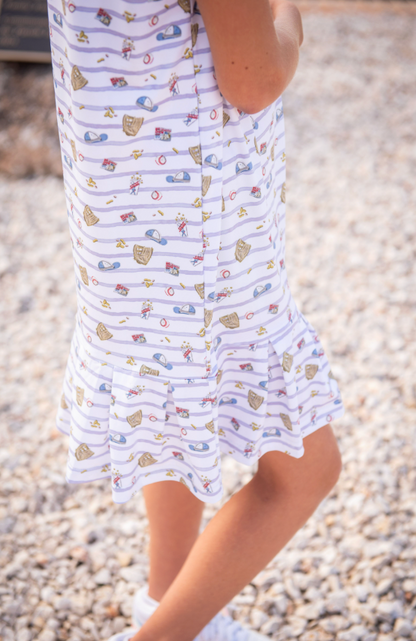 7th Inning Stretch Polo Sleeveless Dress