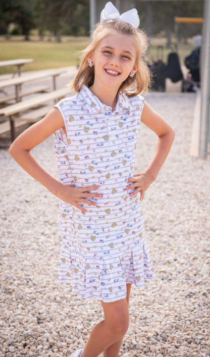 7th Inning Stretch Polo Sleeveless Dress