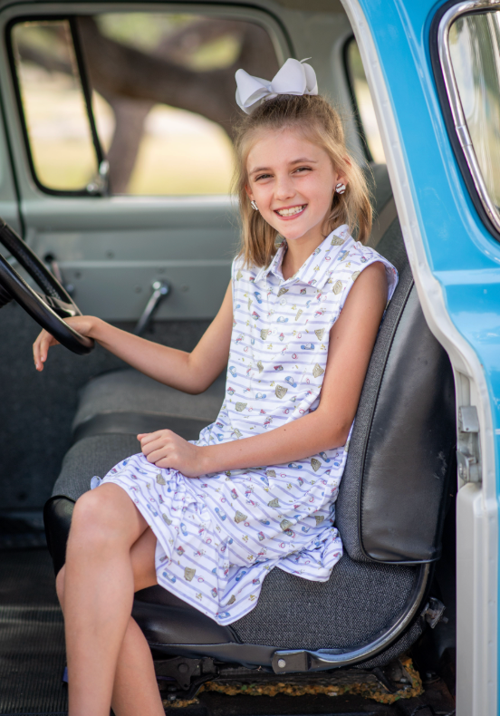 7th Inning Stretch Polo Sleeveless Dress