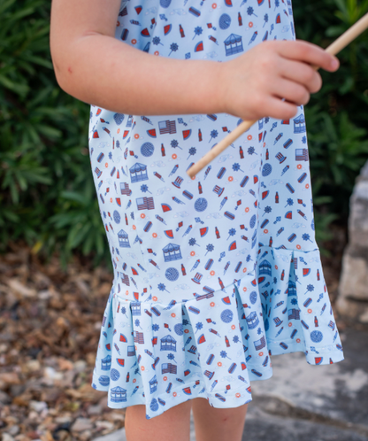 Stars & Stripes Polo Sleeveless Dress