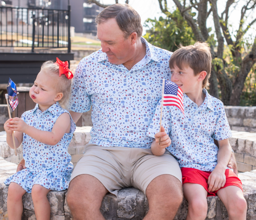 Stars & Stripes Polo Sleeveless Dress