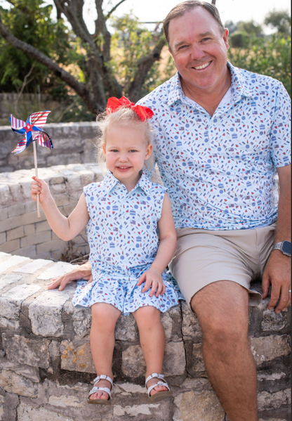 Stars & Stripes Polo Sleeveless Dress