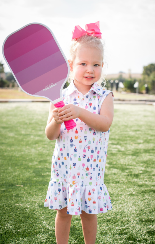 Pickleball Polo Sleeveless Dress - Everyday Collection | BlueQuail Clothing Co. 3T Pickleball Polo Sleeveless Dress - Everyday Collection | BlueQuail Clothing Co. 3T