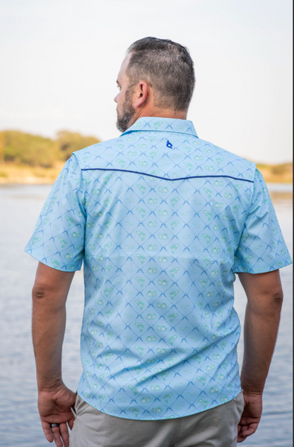 Men's - Fisherman Pearl Snap Short Sleeve Shirt