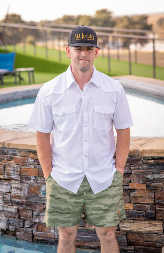 Men's - Classic Camo Green Swim Trunks