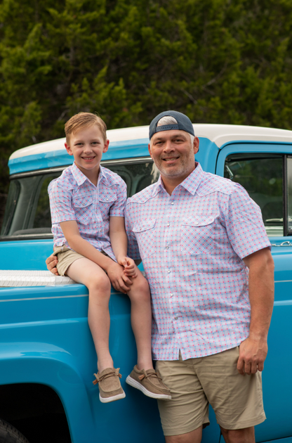 Men's - Liberty Plaid Pearl Snap Short Sleeve Shirt