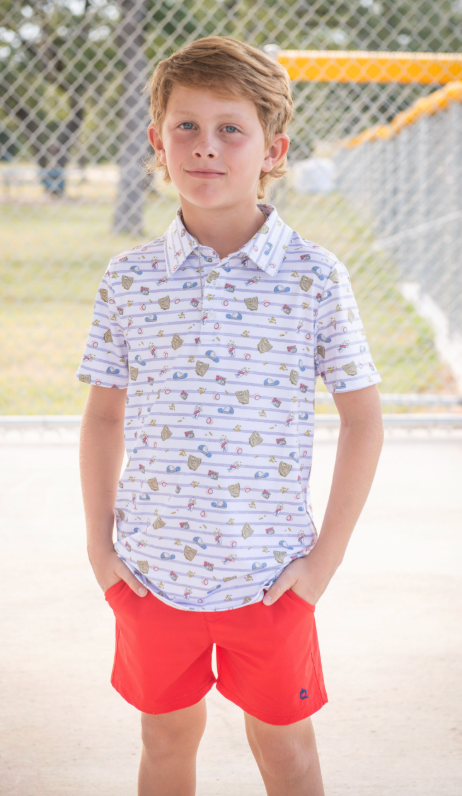 7th Inning Stretch Polo Short Sleeve Shirt