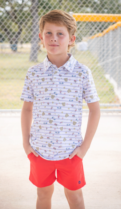 7th Inning Stretch Polo Short Sleeve Shirt