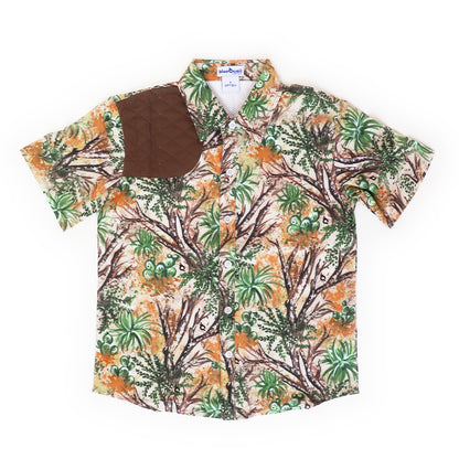 BlueQuail Clothing Cactus Camo Ranch Short Sleeve Shirt Front