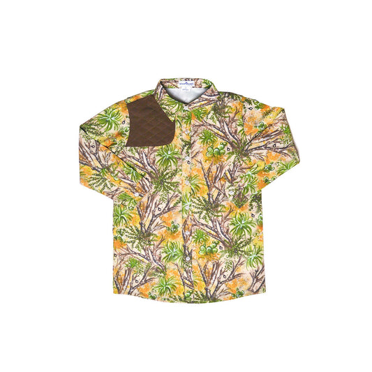 Cactus Camo & Brown Long Sleeve Shirt