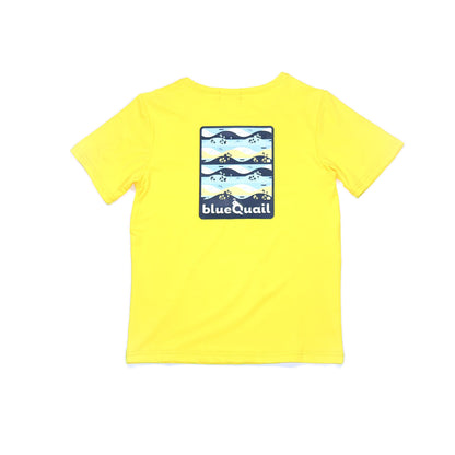 Yellow Lakeside Short Sleeve Performance Tee