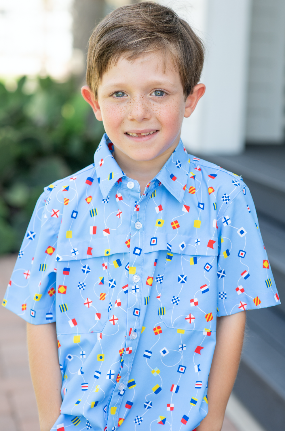 Nautical Flags Short Sleeve Shirt