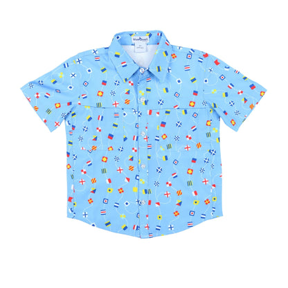 Nautical Flags Short Sleeve Shirt